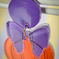 Bootylicious pumpkin drop earrings (Purple)