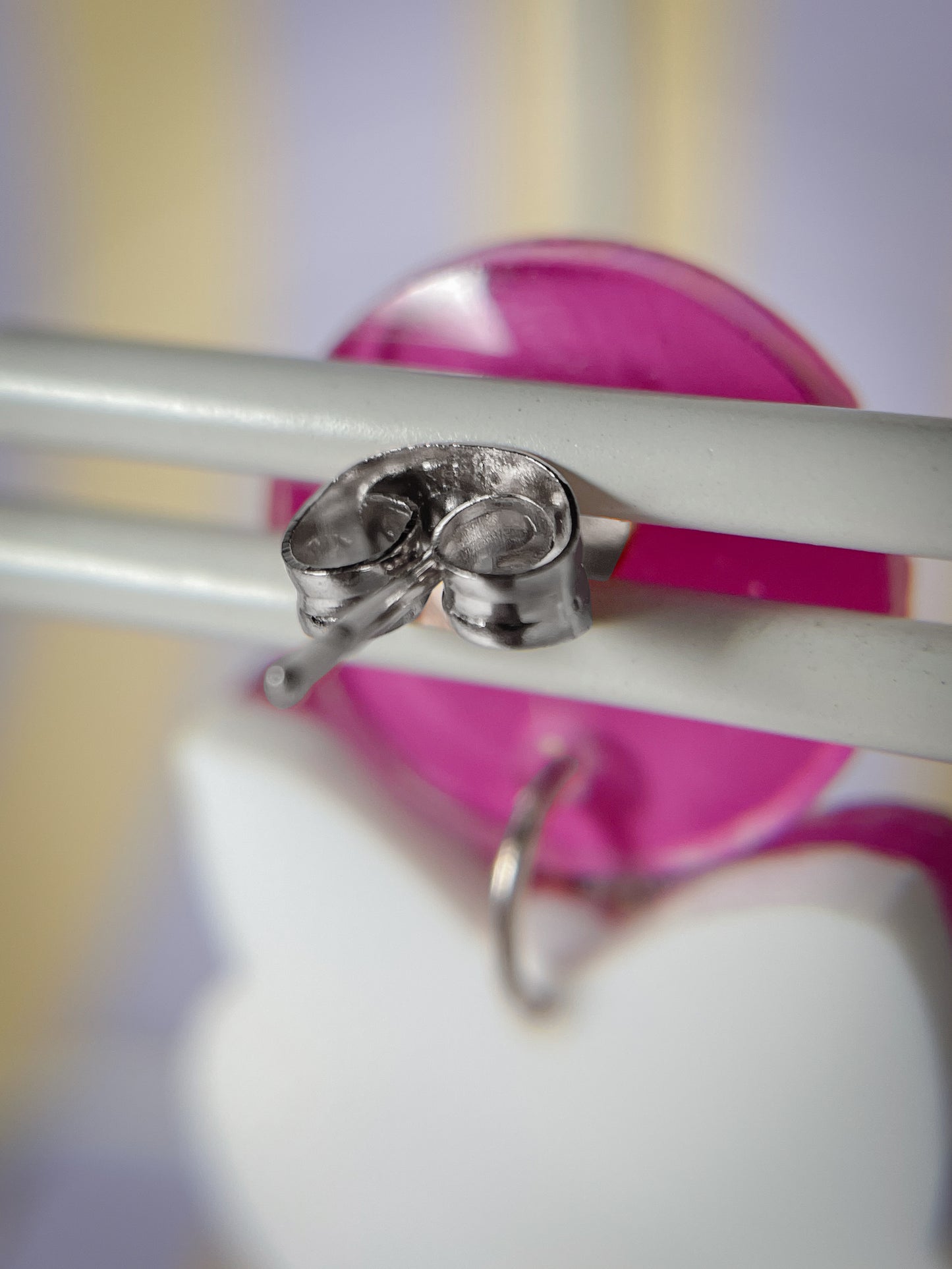 Bootylicious pumpkin drop earrings (Pink)