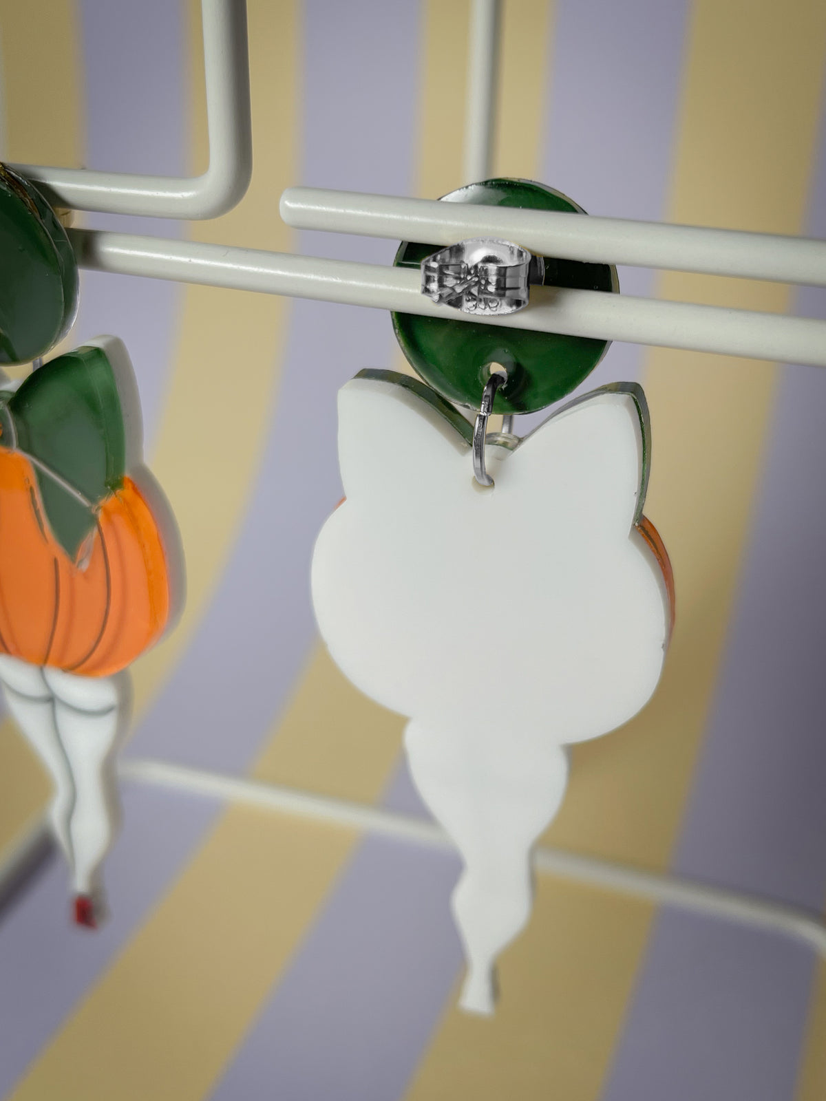 Bootylicious pumpkin drop earrings (Green)