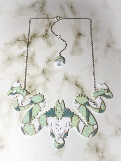 Kintsugi dragon necklace