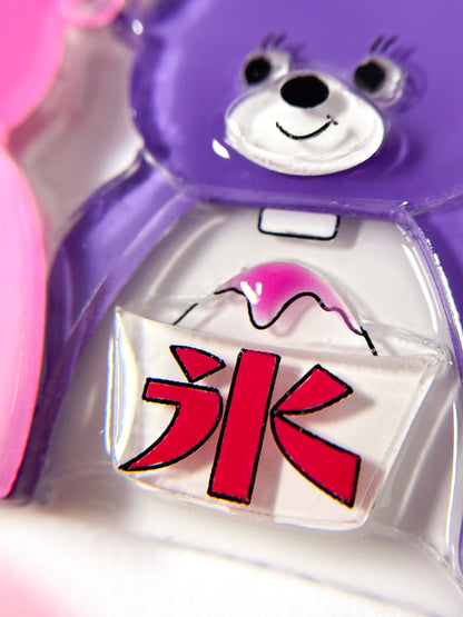 Bear Shaved Ice Machine Necklace (Blueberry)
