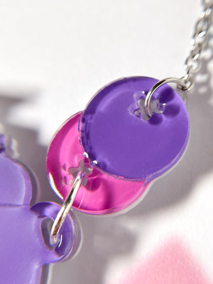 Bear Shaved Ice Machine Necklace (Blueberry)