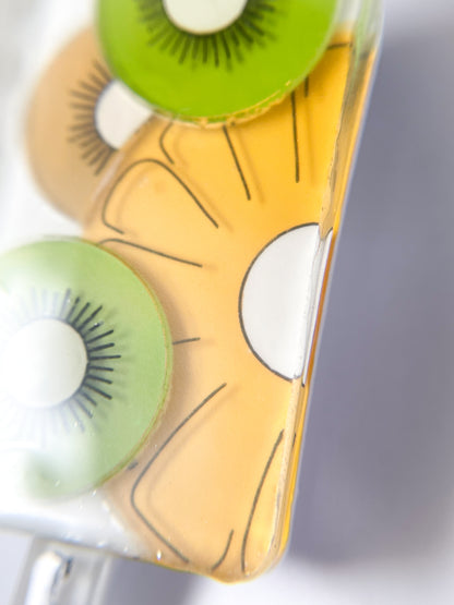 Fruit Popsicle Brooch (Kiwi & Pineapple)