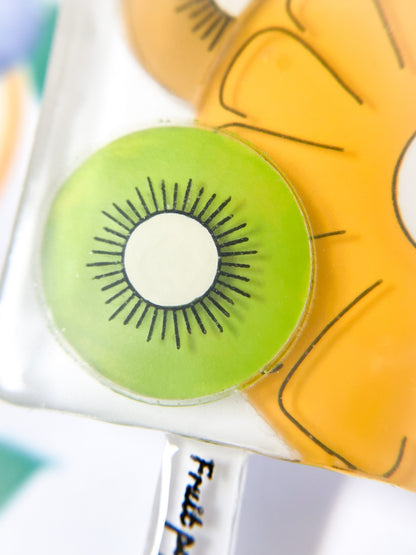Fruit Popsicle Brooch (Kiwi & Pineapple)