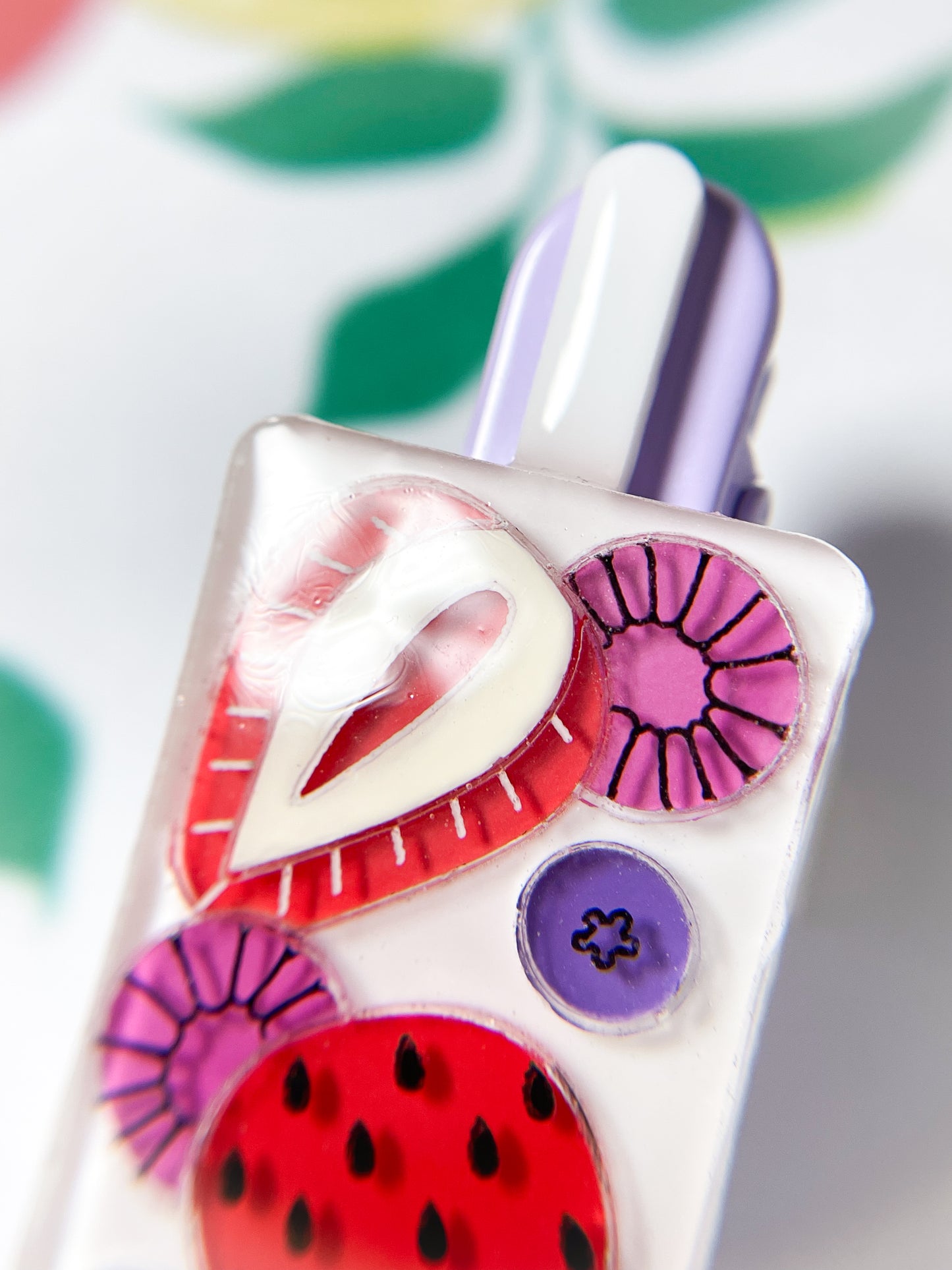 Fruit Popsicle Hair Clip (Berries)