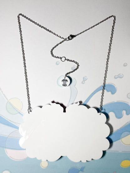 Mermaid Floating in the Sea Necklace