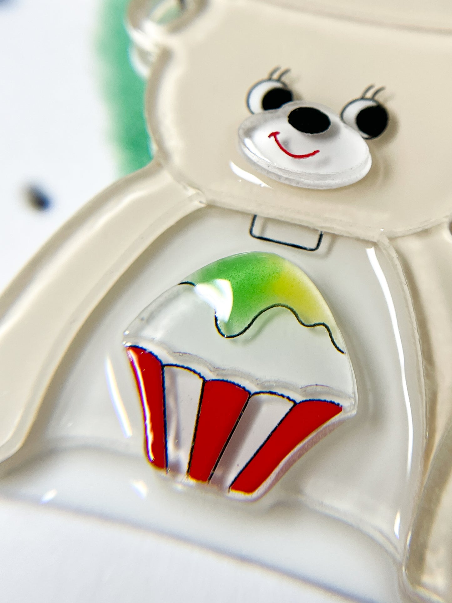 White Bear Shaved Ice Machine Necklace (Watermelon)
