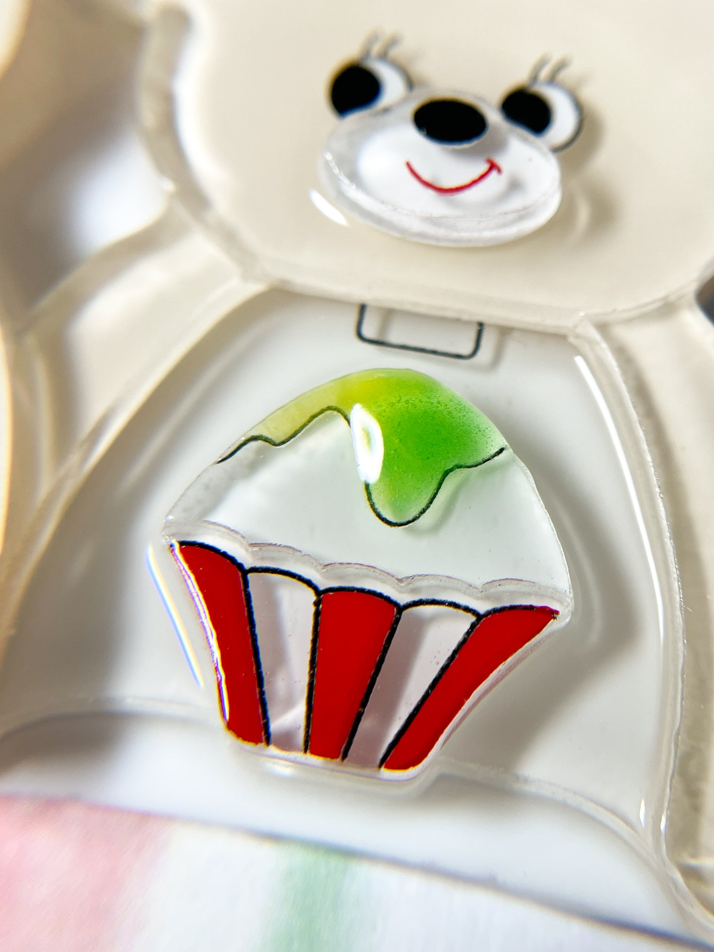 White Bear Shaved Ice Machine Necklace (Watermelon)
