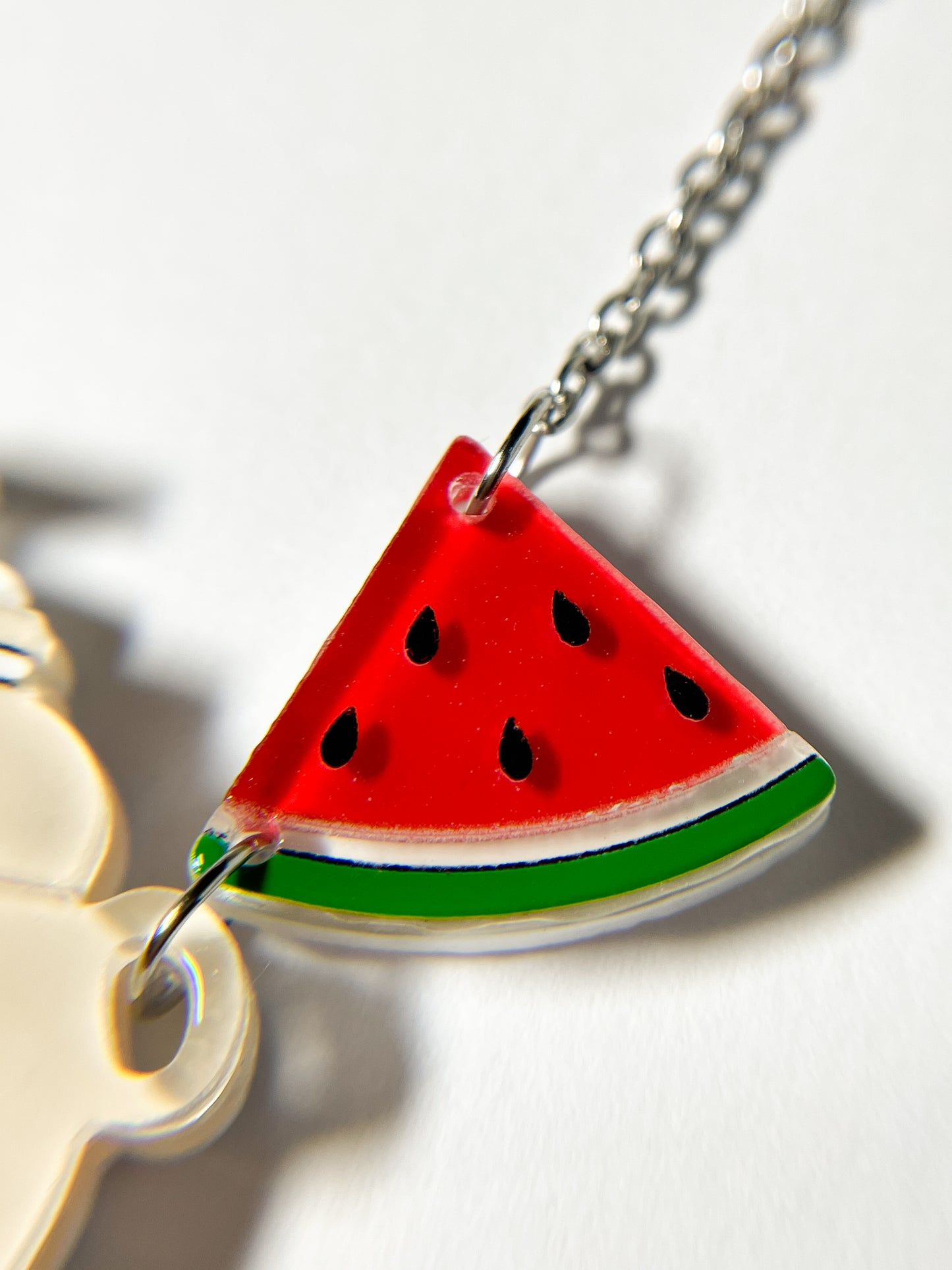 White Bear Shaved Ice Machine Necklace (Watermelon)