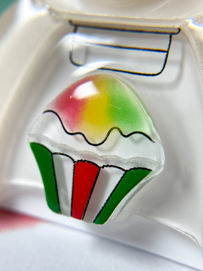 White Bear Shaved Ice Machine Brooch