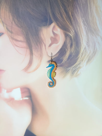 Seahorse Drop Earrings