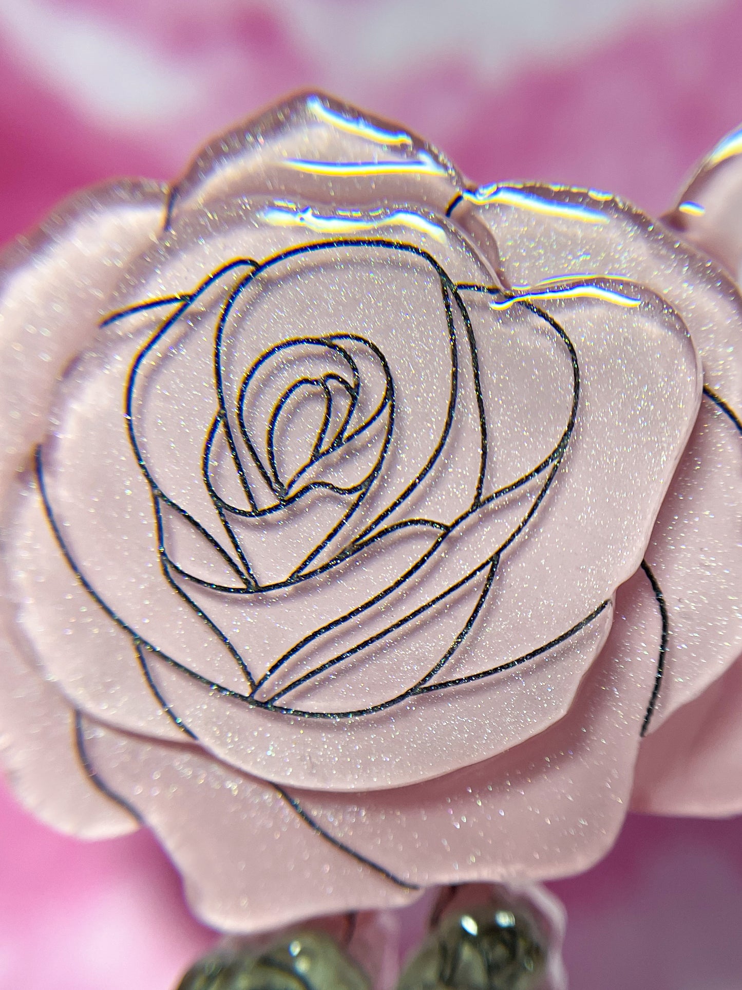 Passionate Rose Flamingo Brooch (Silver)