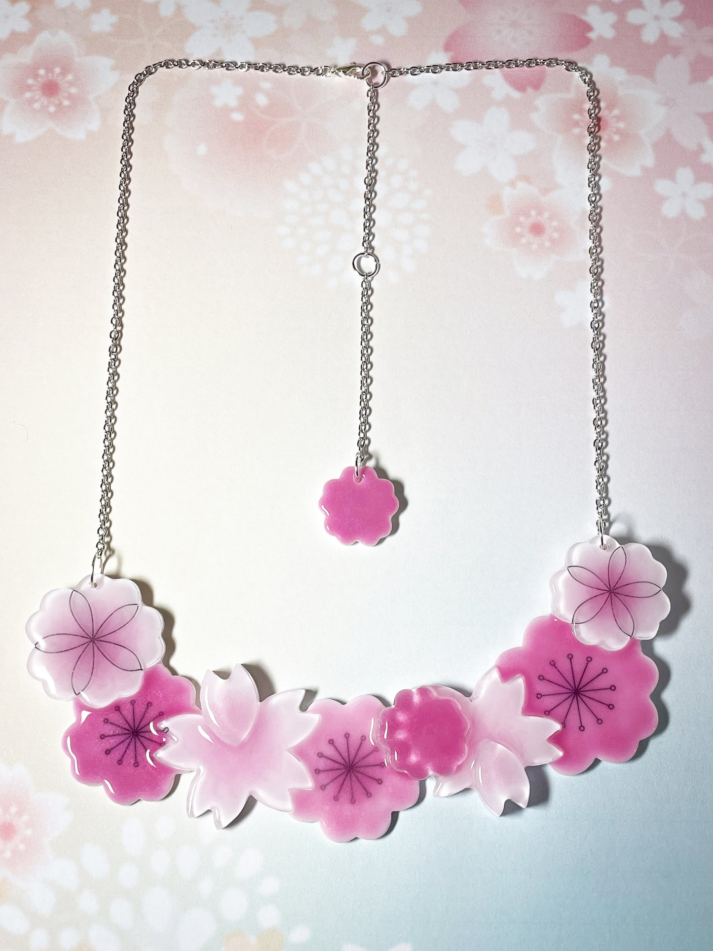 Japanese Cherry Blossom Necklace