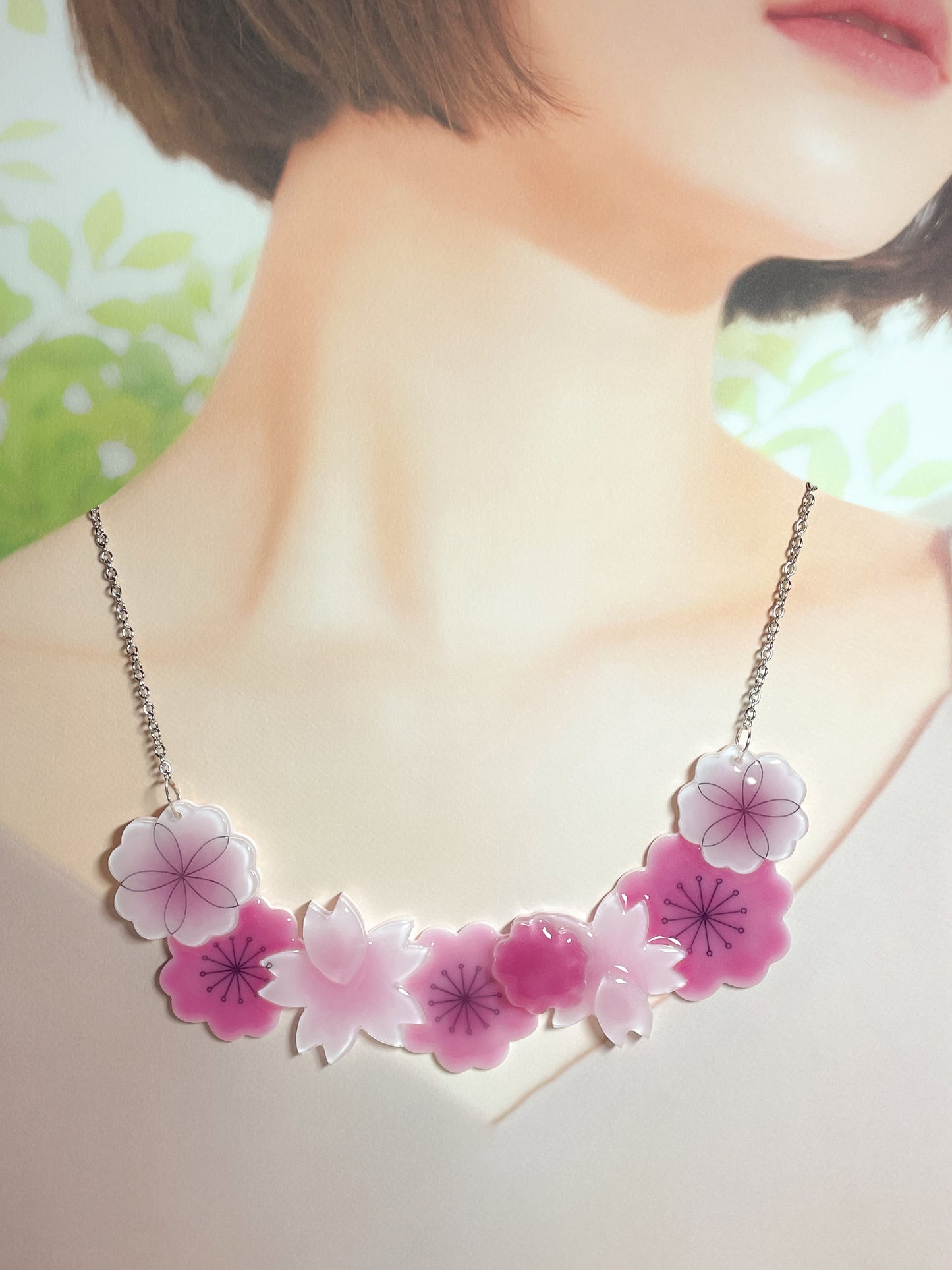 Japanese Cherry Blossom Necklace