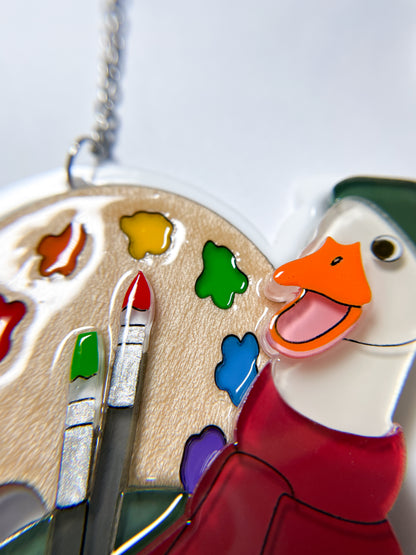 Artist Duck Necklace