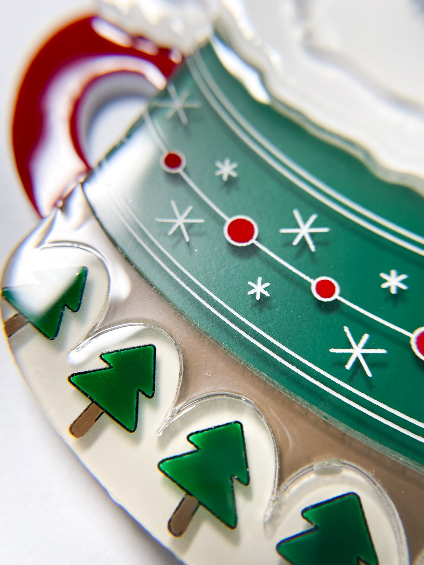 Marshmallow Snowman Hot Chocolate Necklace