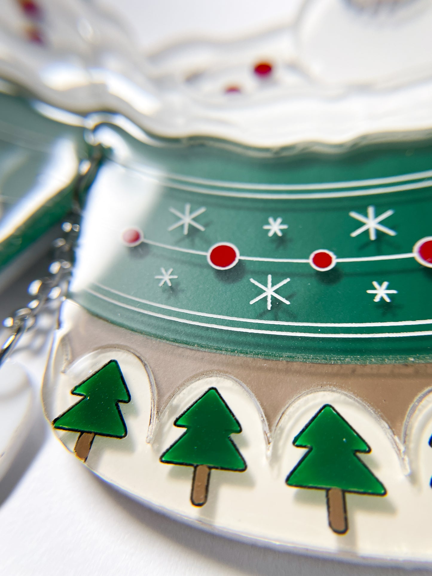 Marshmallow Snowman Hot Chocolate Necklace