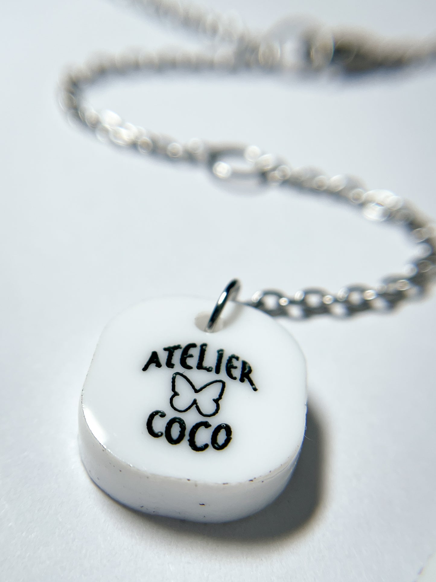 Marshmallow Snowman Hot Chocolate Necklace