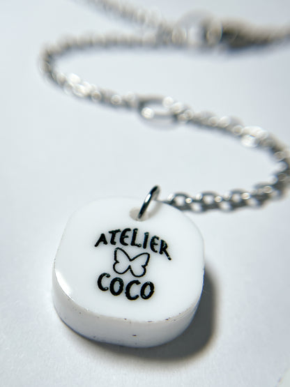 Marshmallow Snowman Hot Chocolate Necklace