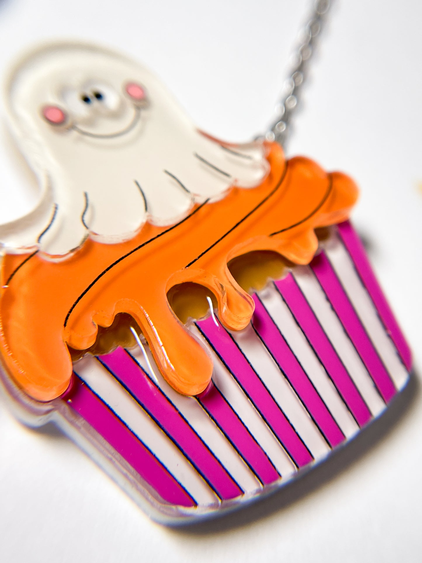 Halloween Cupcake Necklace