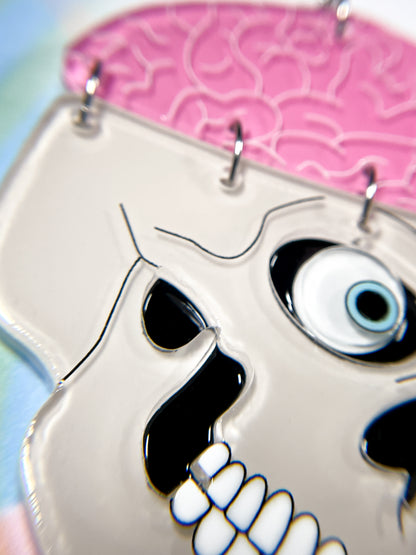 Brain Skull Necklace