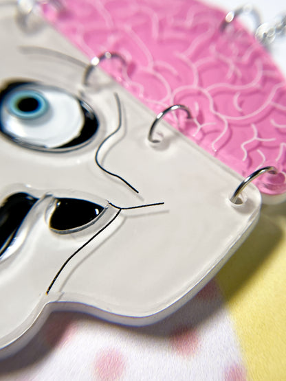 Brain Skull Necklace