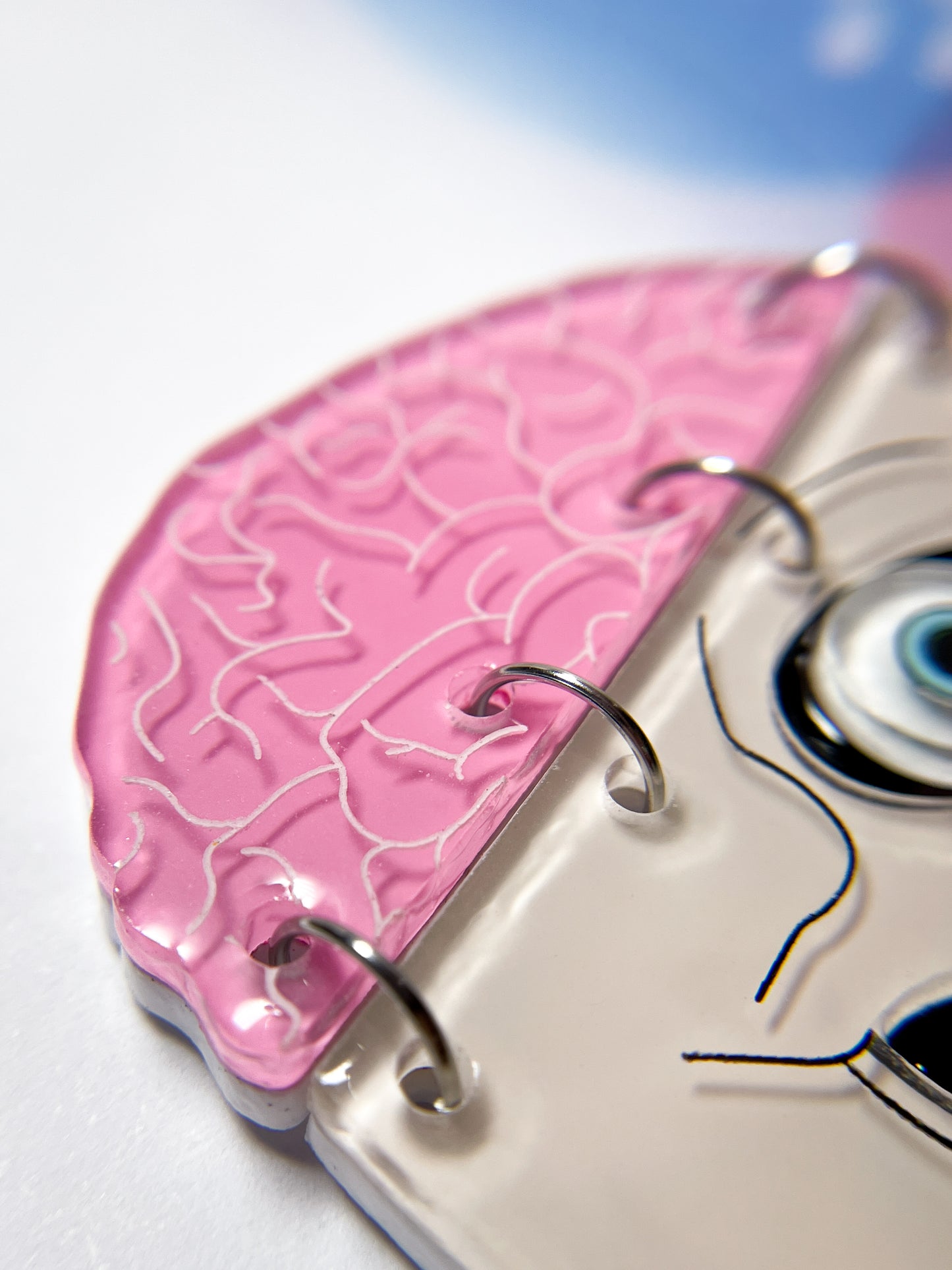 Brain Skull Brooch