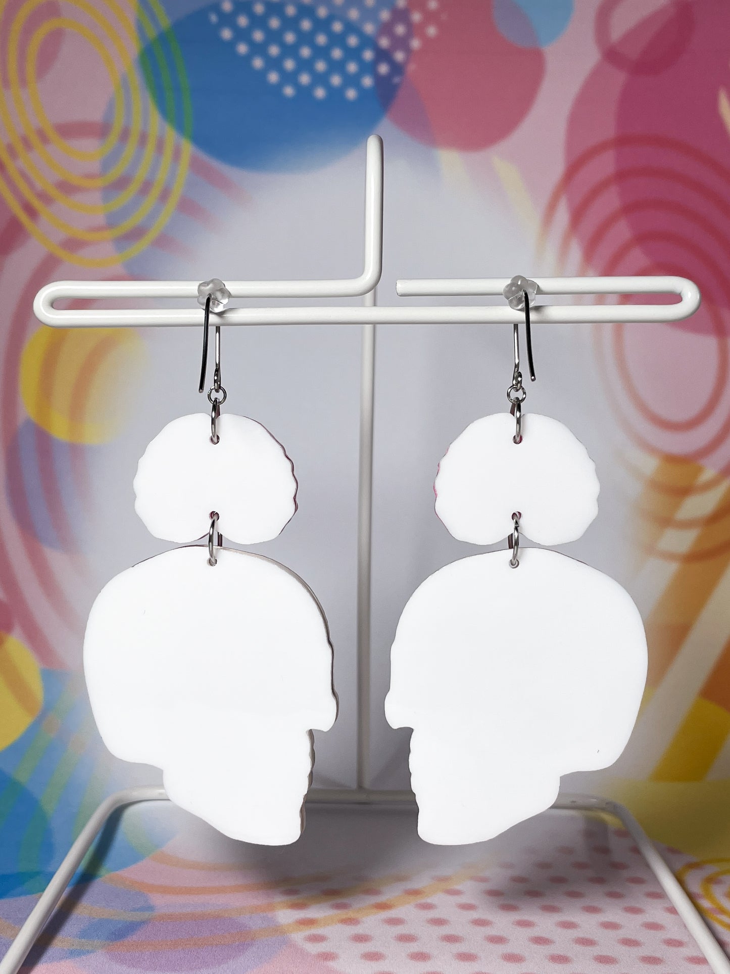 Brain Skull Drop Earrings