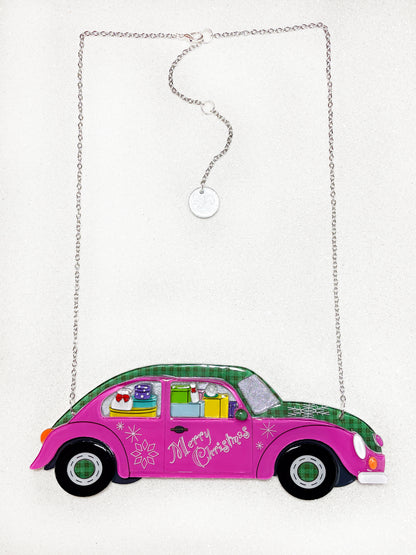 Merry Christmas ~The pink car brings happiness~