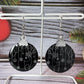 Decoration reindeer drop earrings (Black)