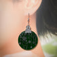 Decoration reindeer drop earrings (Dark green)