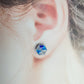 Sparkly winter studs earrings