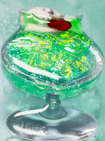 Ice cream float collection - Seal floated melon soda brooch