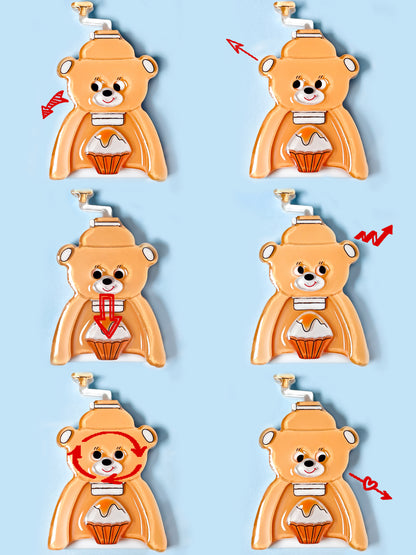 Bear Shaved Ice Machine Brooch (Mango)