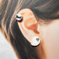 Boo! Ghost stud earrings (asymmetry)