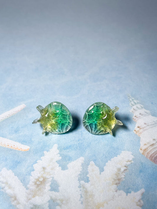 Mermaid earrings (Green)