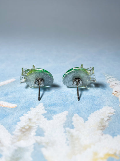 Mermaid earrings (Green)