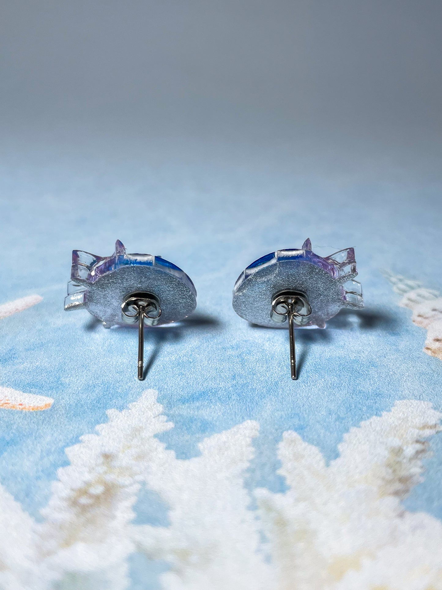 Mermaid earrings (Blue)