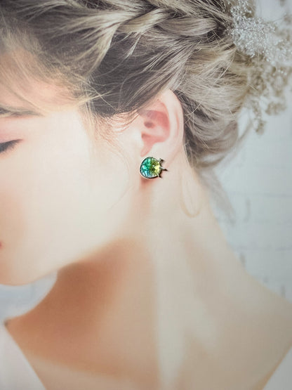 Mermaid earrings (Green)