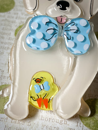 Puppy & Chick (Cream)