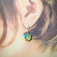 Peacock drop earrings (Turquoise blue)