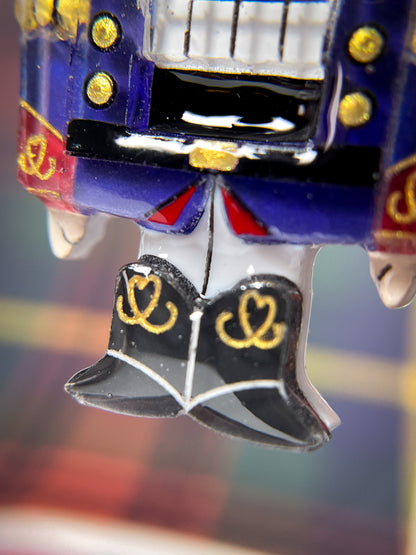 Nutcracker Drop Earrings (Blue)