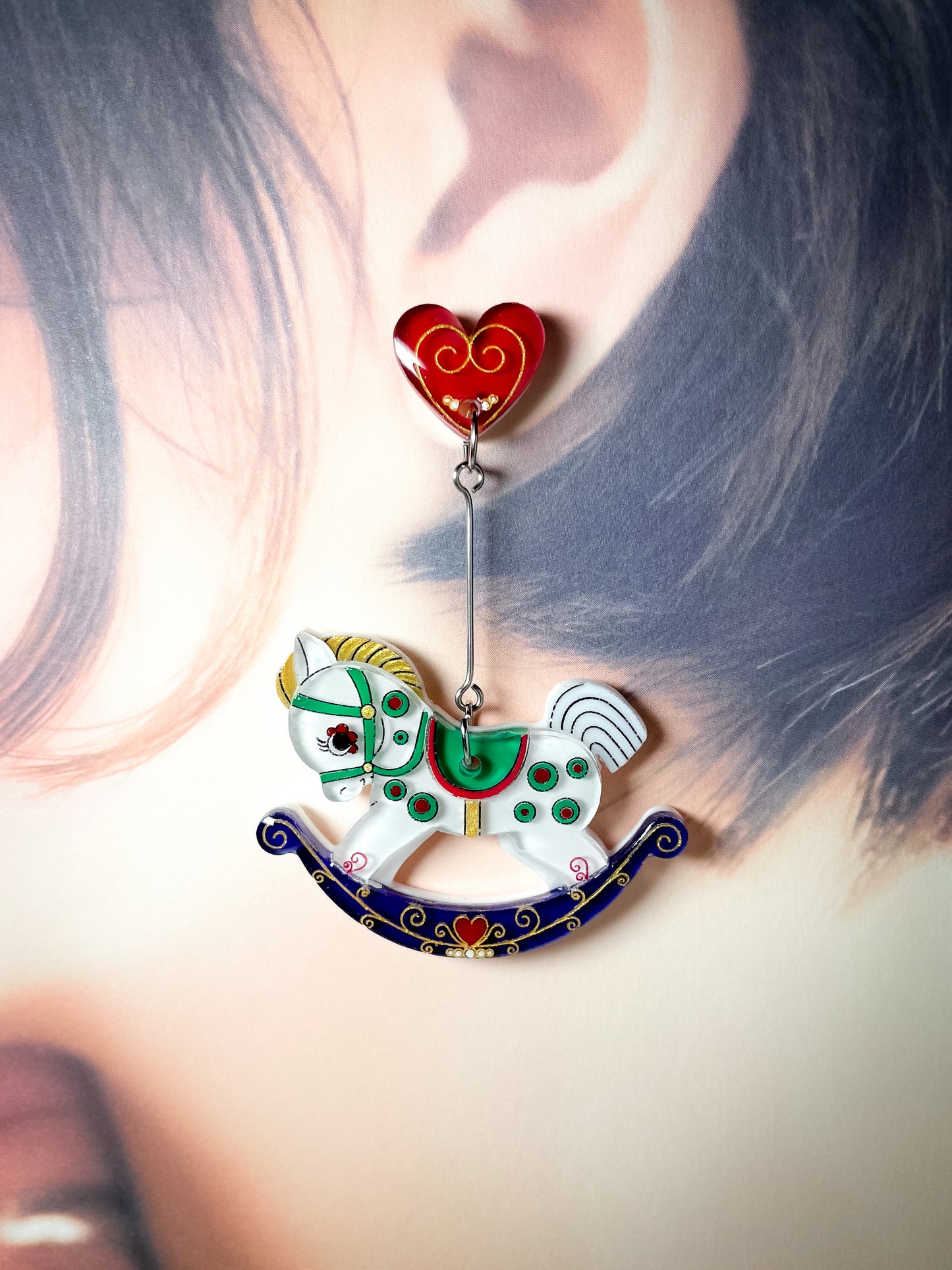 Rocking Horse Drop Earrings