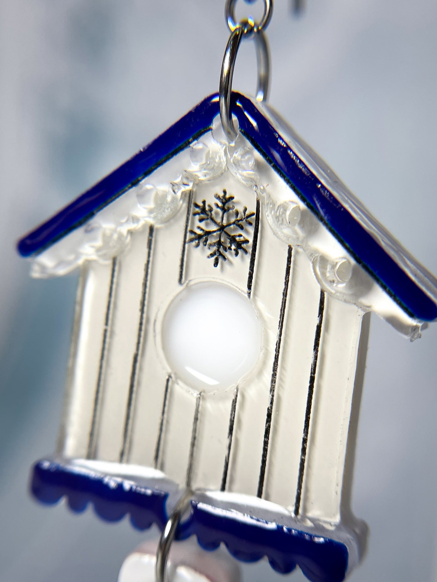 Cardinal Birdhouse Drop Earrings