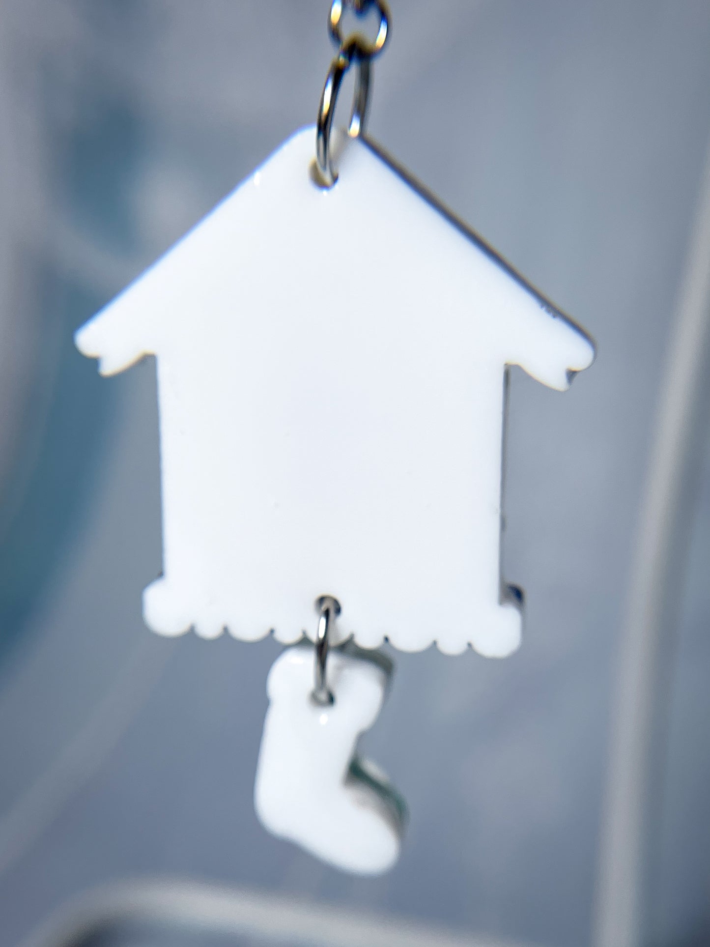 Cardinal Birdhouse Drop Earrings