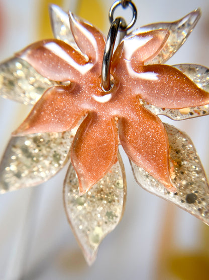 Shiny Maple Drop Earrings