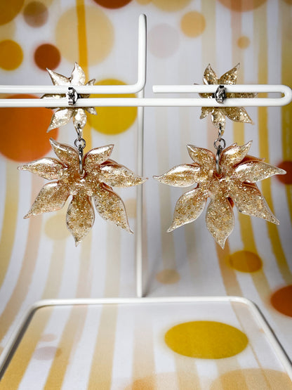 Shiny Maple Drop Earrings