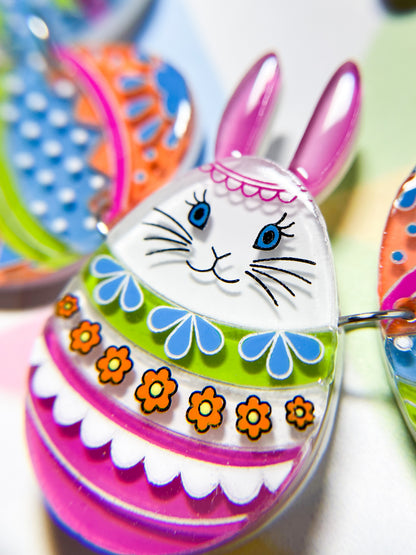 Vivid Easter Bunny Egg Necklace