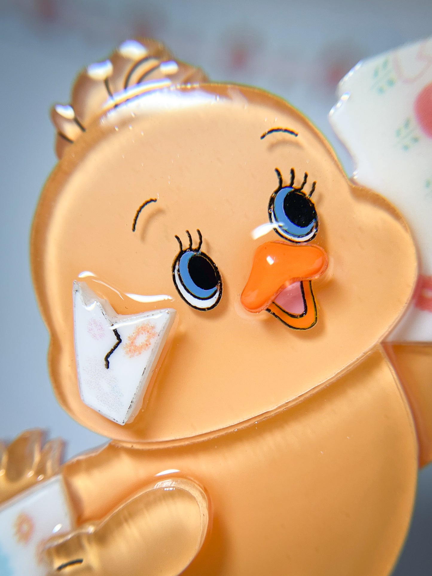 Cute Chick Coming out of a Easter Egg Brooch