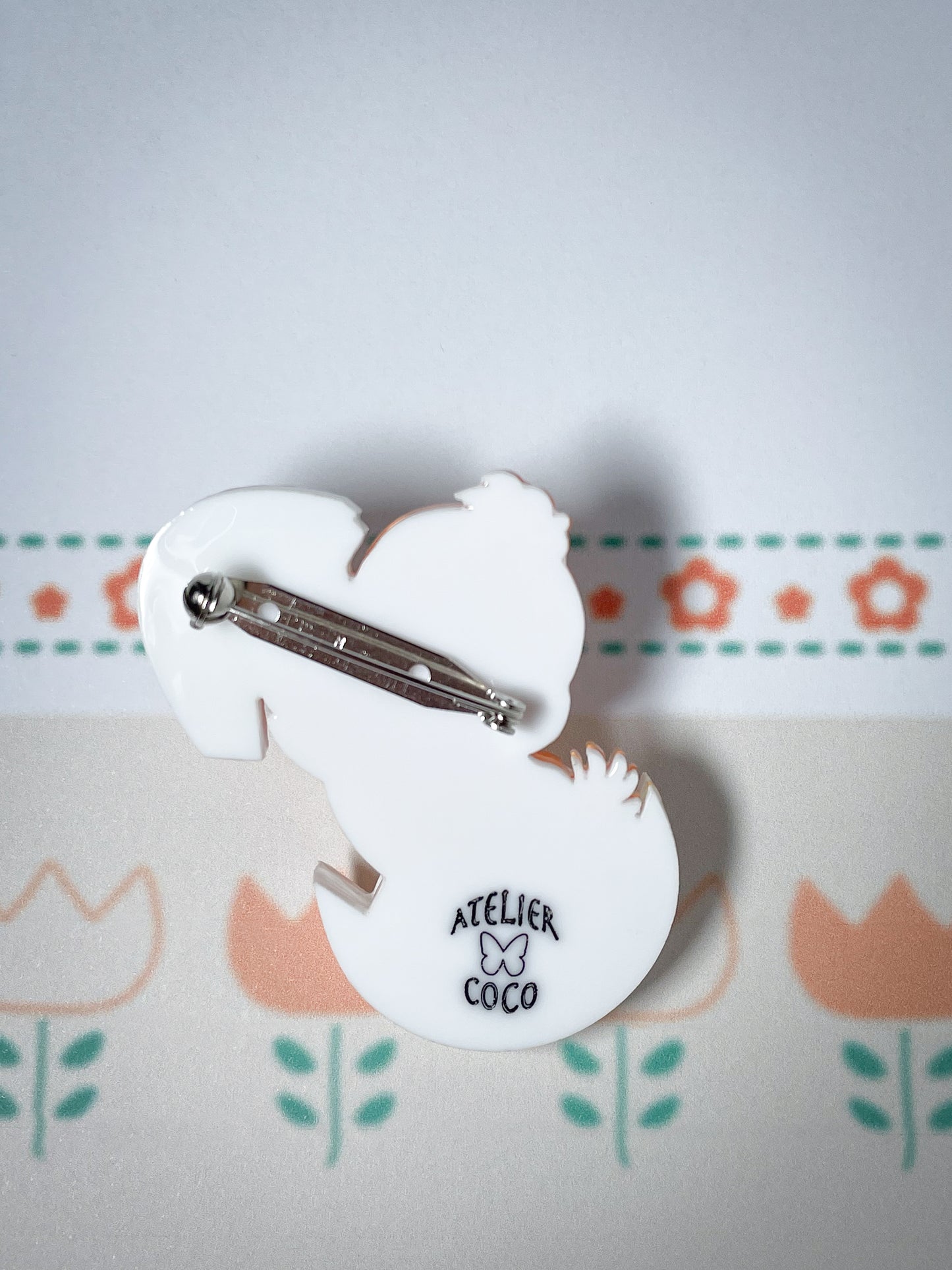 Cute Chick Coming out of a Easter Egg Brooch